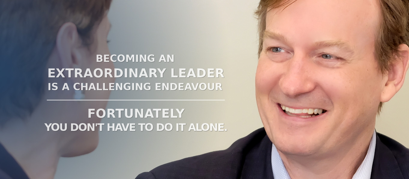 happy business man listening to executive coach